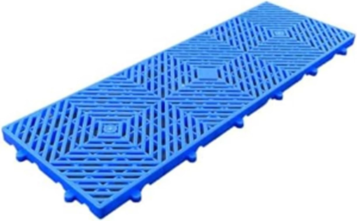 Plastic Pallets, Blue Storage Ventilated Mats, Waterproof Floor Pallet Interlocking Storage Pad for Flooring Room Supermarket Warehouse