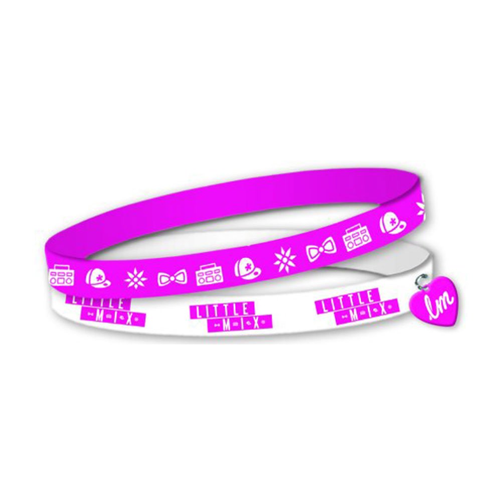 Little Mix Wristband Set Pink & White