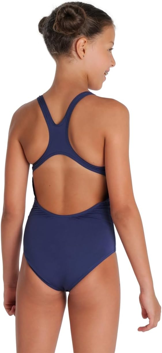 arena Solid Swim Pro Team Girls' One-piece Swimsuit, Quick-drying, Sports Swimsuit in arena MaxLife ECO-FABRIC with Chlorine Resistance and UPF 50+ UV Protection