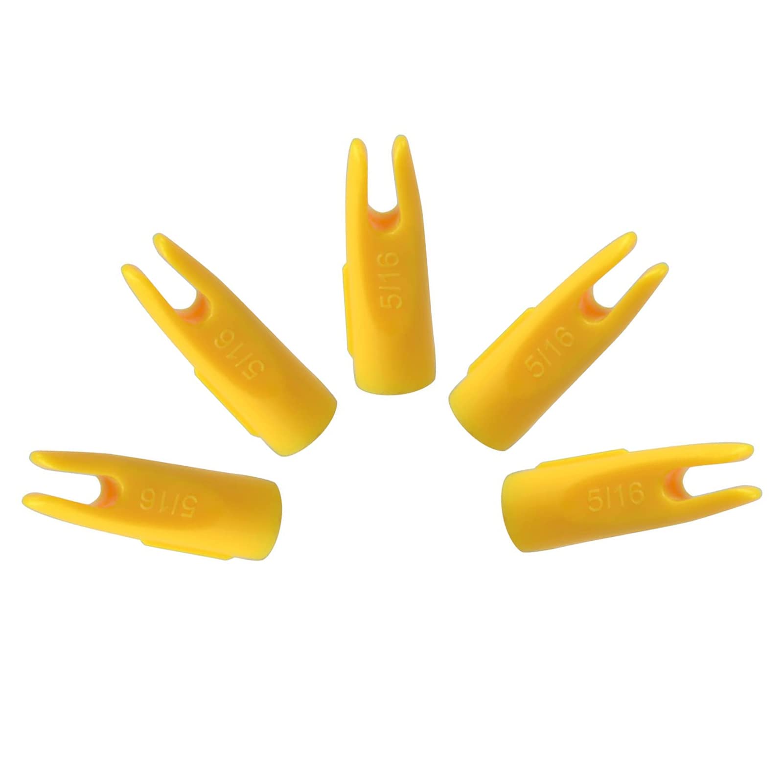 50pcs Encoches de flèche de tir à l'arc 5/16" encoches de flèche en Plastique Encoche de Remplacement Queue de flèche Accessoires d'embout de Flèche de tir à l'arc