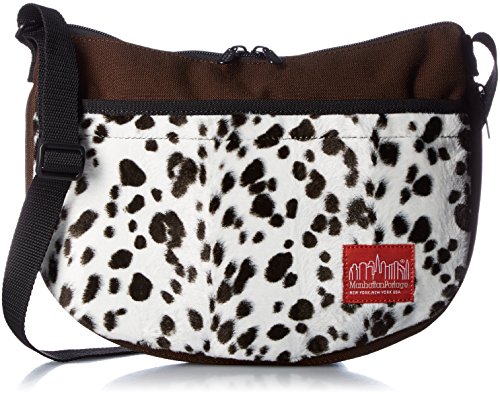 [マンハッタンポーテージ] マチ幅調整可能ショルダーバッグ MP6053FUR16 ダルメシアン/ブラウン
