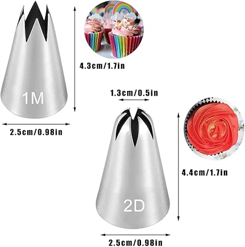 Miniatura 6 de Consejos para tuberías de flores, pétalos de rosa, consejos de crisantemo, boquilla de crema para glaseado de flores, boquilla de crema para