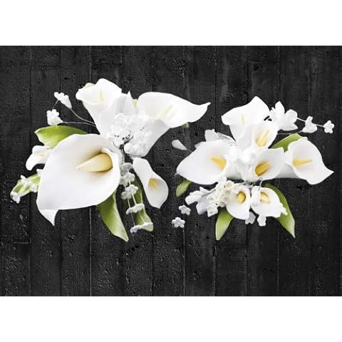 Cake Company Calla-Tortenaufsatz 2 verschiedene Stück 1er Pack (1 x 91 g) | Tortendekoration zur Hochzeit und Geburtstagen Cover