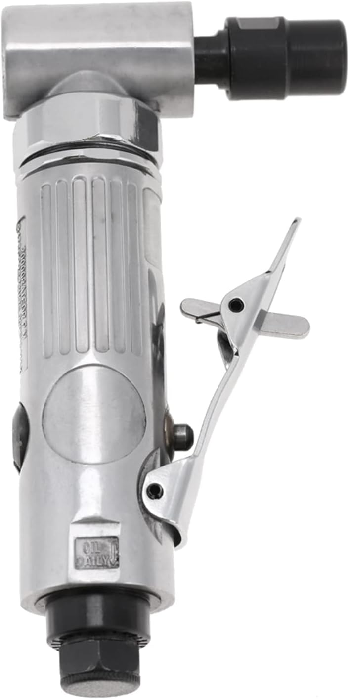 Versatile Industrial 90° Pneumatic Air Angle Die Grinder - Essential Tool for Metal, Wood Finishing & Auto Body Repair, with 3-6mm Chuck and High Speed 2000rpm Operation