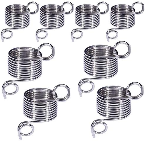 8 Pack 2 Size Metal Yarn Guide Finger Holder Knitting Thimble for Crochet Knitting Crafts Accessories Tool, 19 MM and 17 MM