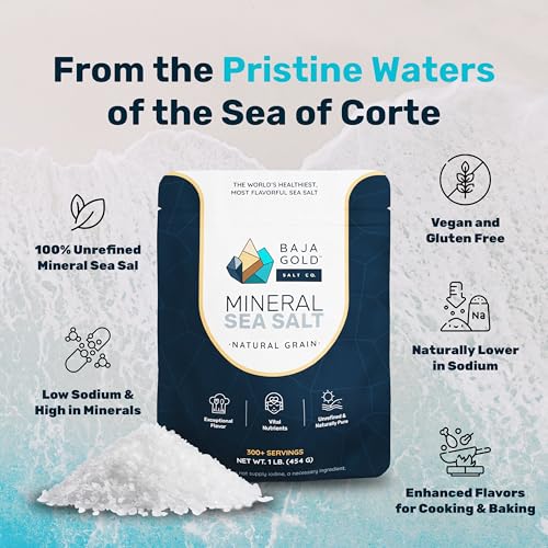 Baja Gold B-SLT-NATF-1 Mineral Sea Salt, Natural Grain Crystals thumb #2