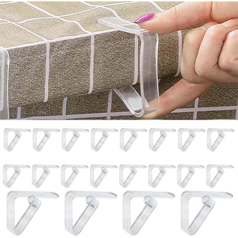 20 Clear Table Cloth Clips for Events Cover