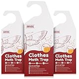 AMVOG Pheromone Clothing Moth Trap, Non-Toxic & Powerful, Vacuum Packed, for Houses and Closets, Includes 3 Refilled Boxes & 6 Vacuum Packed Traps.
