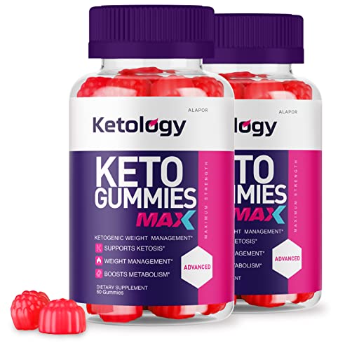 (2 Pack) Ketology Keto Max Acv Gummies - New Ketologygummies Max Advanced Apple Cider Vinegar Gummys, Shark, Max Ketologie + Gummy S For 60 Days Supply #TOP2