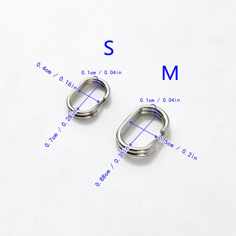 Amazon.co.jp: 20個入り 304 ステンレス 二重リング ジャンプリング