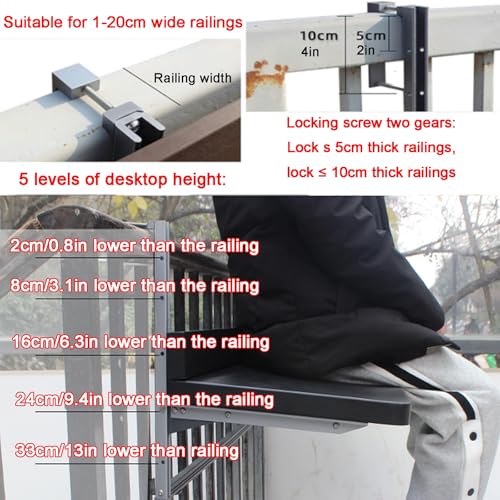 Rampe de bar pliante pour balcon étroit optimiser l'espace terrasse extérieure