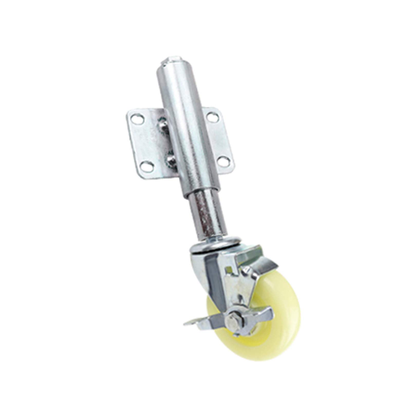 GBRJUYF Heavy Duty Swivel Caster Wheels with Brakes - Shock Absorbing, Adjustable Height Casters for Furniture, Gates, and Heavy Loads - Durable, High Load Capacity, Smooth Mobility
