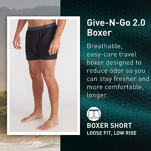 ExOfficio Men's Give-N-Go 2.0 Boxer - Breathable Durable Easy Care Travel Underwear2