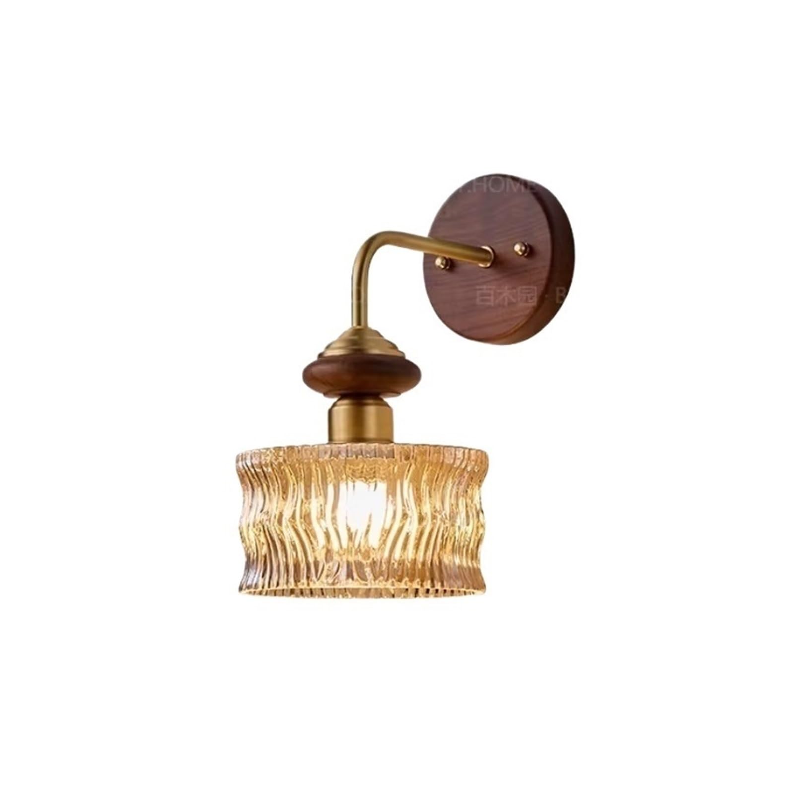 ZYYANSHOP Wall lamp French Retro Walnut Copper Luxury Living Room Background Wall Aisle Decorative Lamp