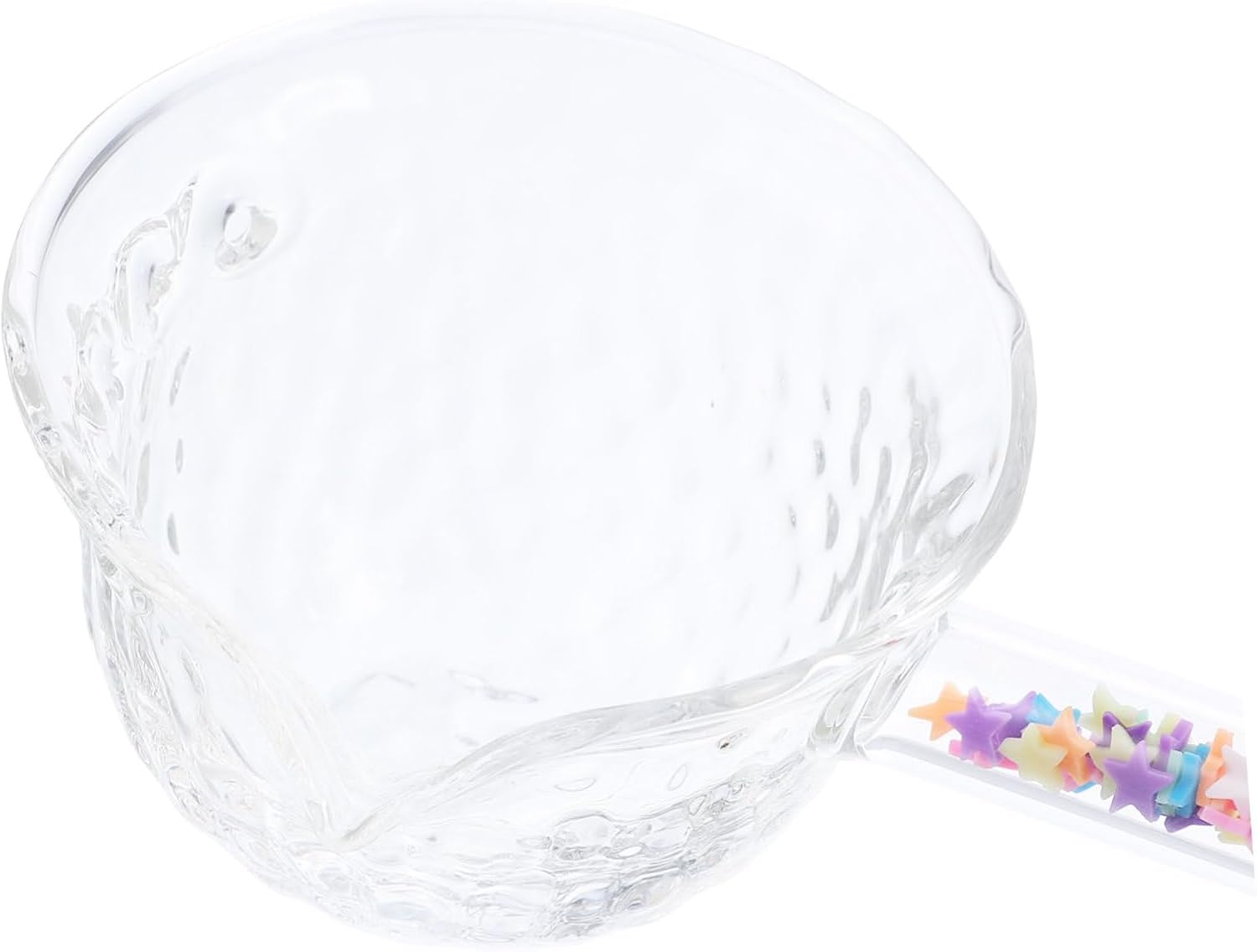 MAGICLULU Tiny Teaspoons Glass Tea Scoop Decorative Handheld Spoons for Tea Soup