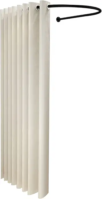 Vestidor Portátil para Tiendas y Casa, Barra Cortina Dividir Paneles Cambiador Privacidad, 3 Colores