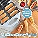 Corn Dog Maker- Perfect Hot Dogs on a Stick, Mozzarella Cheese Sticks, Cake Pops w 50 Skewers & Recipes, Easy to Use Electric Nonstick Food Baker For Parties, Fryer for 6 Mini Holiday App, Xmas Gift