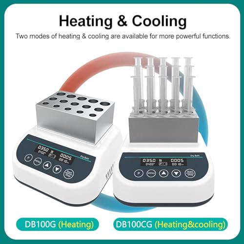 Gel Heater Machine, PRP Trockenbadblock 2,5-15ml Spritzen, Digital Lab Inubator w Temp Control 9 Programme Kühlung, Präzise Plasma Gel Maker für Klinik