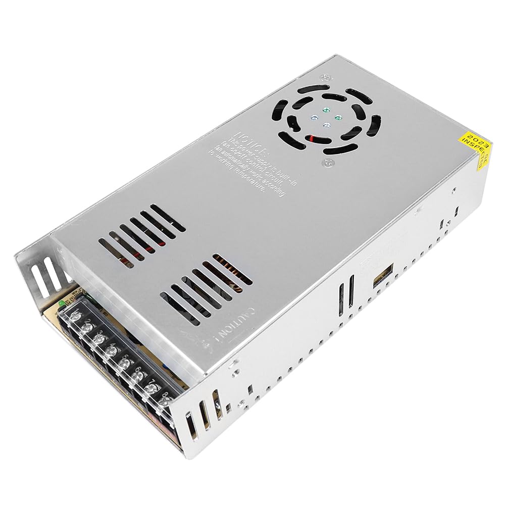 inShareplus 24V Netzteil 16.5A 400W, DC Universal geregeltes Schaltnetzteil, Trafo 230V auf 24V LED-Treiber, Konverter, Transformator für LED-Streifenlicht, CCTV, Computerprojekt, 3D Drucker