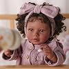 Muñeca Reborn BABESIDE Niña Negra Callie - 20 Pulgadas Cuerpo Suave Muñeca Realista Hecha a Mano con Ropa y Juguete Regalo para Niños de 3+ Años 6