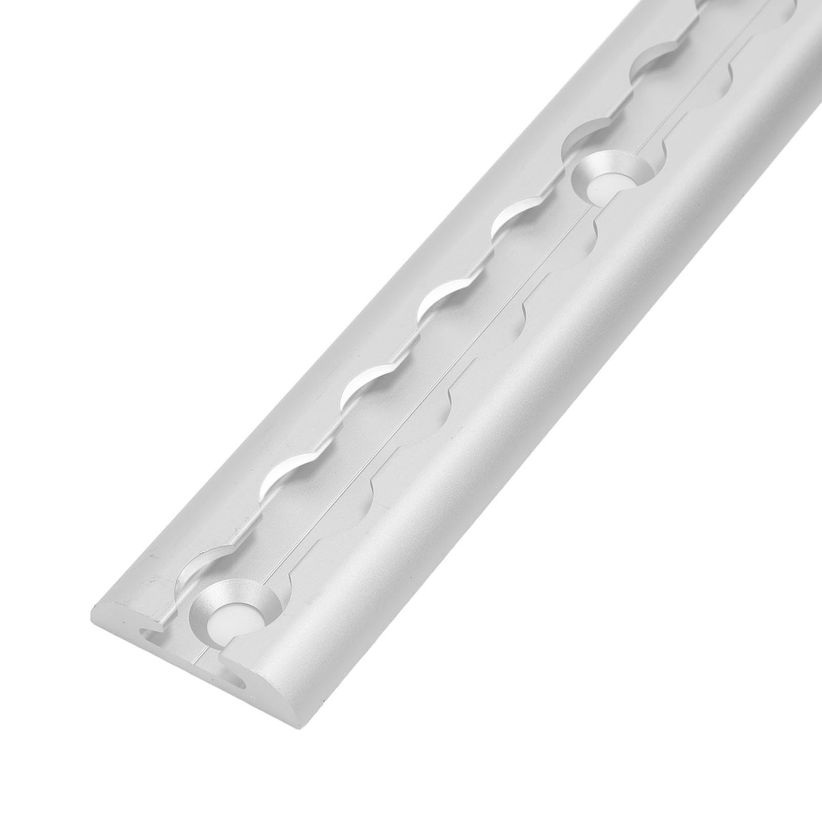 POENVFPO Binario a L, Binario a L in Alluminio Anodizzato, 3,3 Piedi con Fori Preforati, Attacco per Carico per Camion Rimorchi, Fissaggio del Carico Facile da Installare (SILVER)