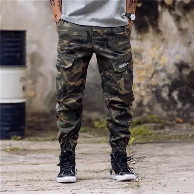 Men Streetwear Mens Jeans Jogger Pants Youth Casual Ankle Boot Cut European Drop4
