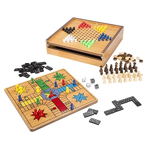 7-in-1 Combo Game with Chess, Ludo, Chinese Checkers & More