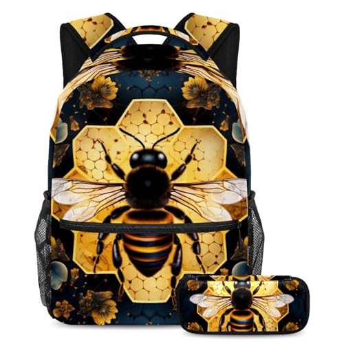 Sac à dos abeille 18 grand format au style insecte vintage original