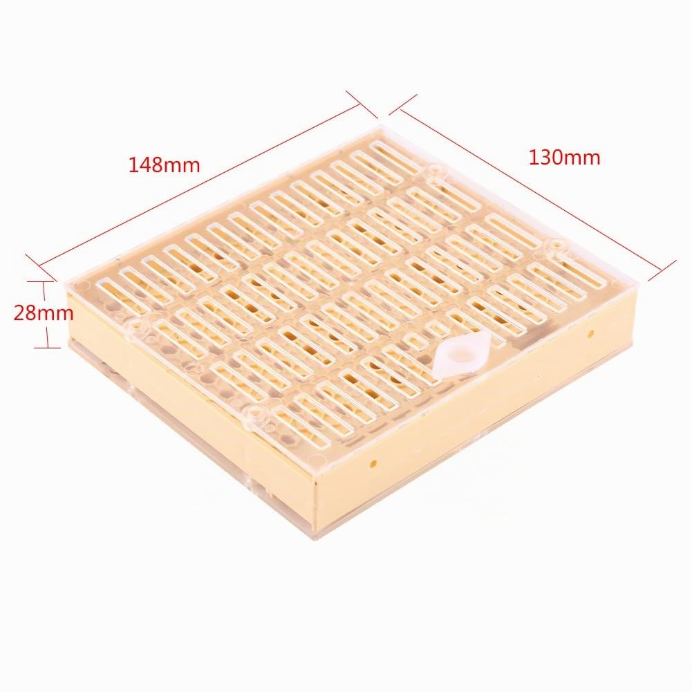Walfront Bienenzucht Queen Aufzucht Box+110 Cell Cups +12zellenstangenblöcke Und Kappen +10haarrollenkäfige Nicot Zuchtsystem Ameisen Königin