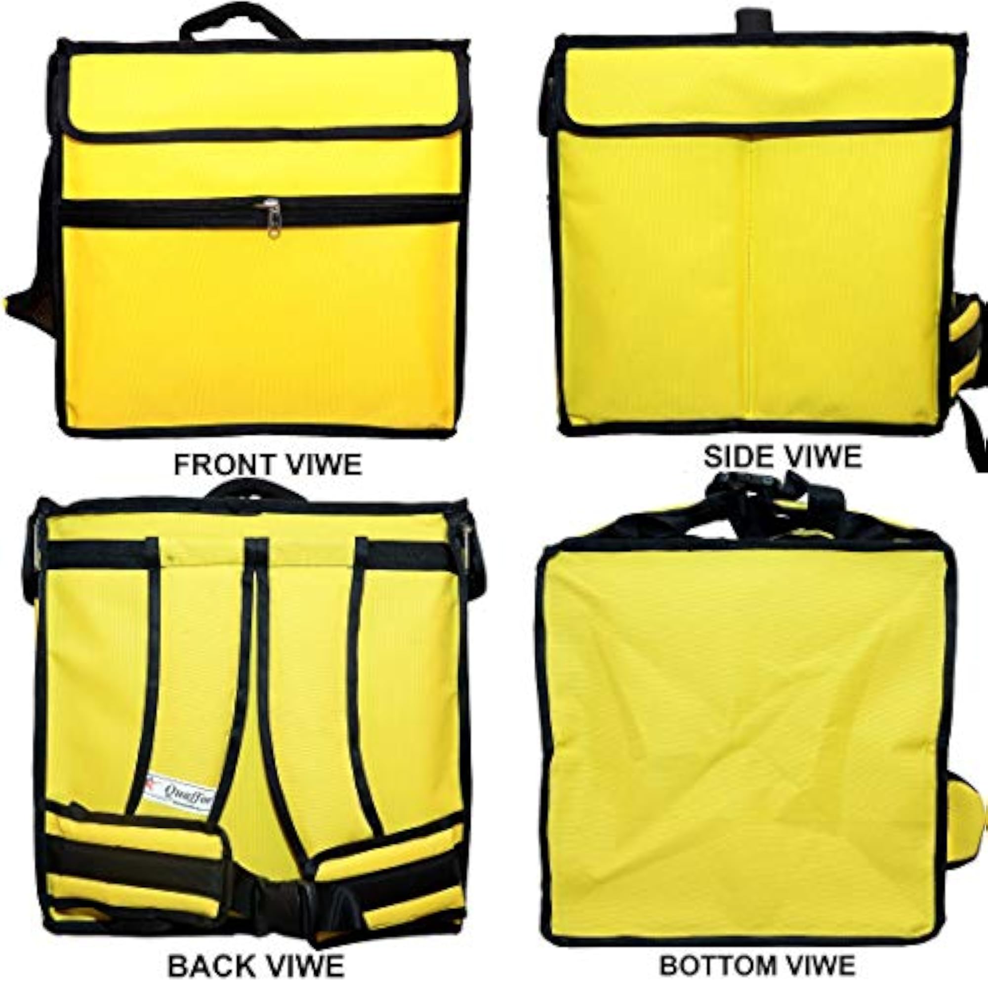 Yellow Insulated Delivery Backpack 60 LTR