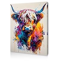 Qiukoo Toile Murale Encadrée Avec Toile Pré-encadrée Et