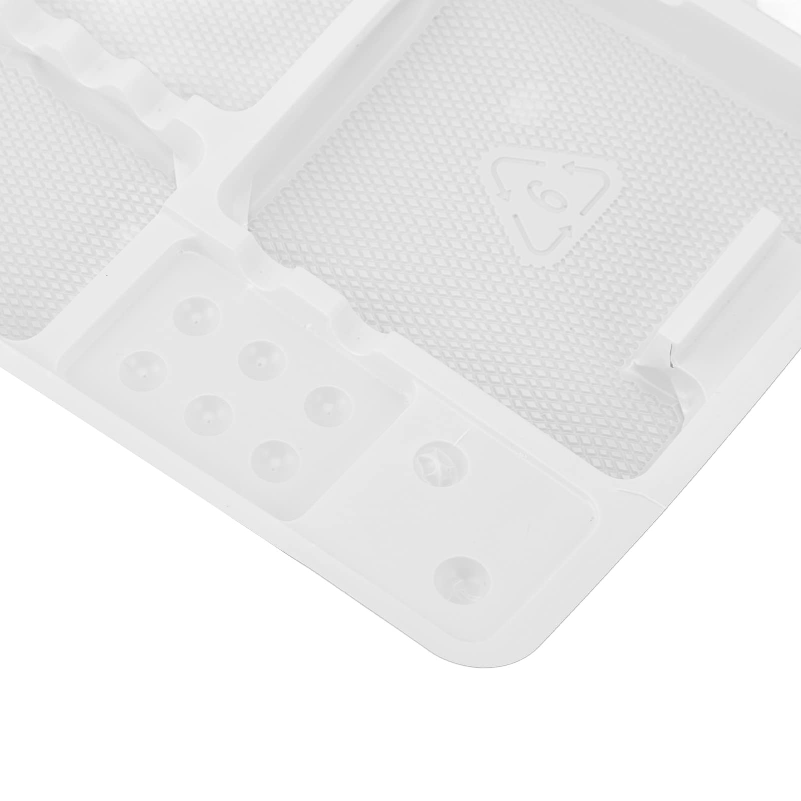 BORDSTRACT Plateau D'instruments Dentaires Jetables, 20pcs Plateau Oral Package Mouth Mirror Tweezer Large Size Sonde Safe Holder, Plastic Dentist Tray Surgical Appliances