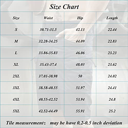 Xiakolaka Upgraded Waterproof Tactical Shorts for Men Outdoor Hiking