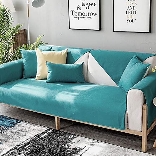 Topyl Anti-Slip Sofa Cover,Quilted Sectional Sofa Slipcover Furniture Protector Washable Couch Recliner Sold By Piece Green 110X240Cm(43X94Inch) #TOP2