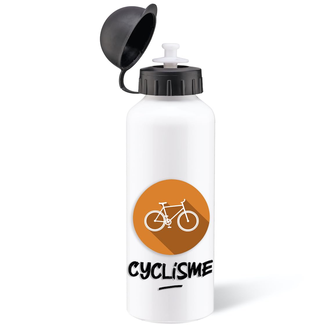 Botella De Agua Bádminton Sport 500 Ml De Aluminio Reutilizable Ecológica Con Tetina. Idea De Regalo Original De Humor Para Hombre Y Mujer, Niño, Amigo Malo Colega, útil Cumpleaños Y Navidad