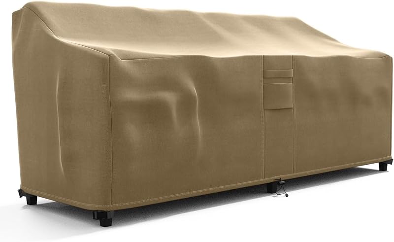Outdoor Couch Patio Furniture Covers Waterproof Loveseat Cover Sofa Lounge Cover - Brown (76'' x 32.5''x 33")