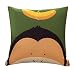 MF Kolorowa urocza kreskówka zwierzę nadruk poszewka na poduszkę lniana samochód sofa poszewka na poduszkę pokój dziecięcy dekoracyjna 45 x 45 cm (małpa)