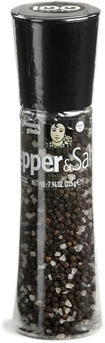 Carmencita. Granos de pimienta negra y sal marina mediterránea. Molinillo gigante. 225g (7.94oz)