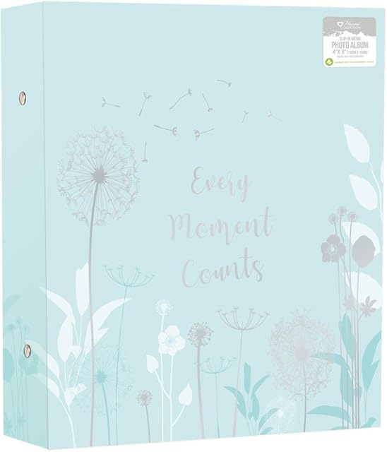 HomeCollection Large Slip In Photo Album Dandelion Memories Holds 500 4 x 6 Photographs