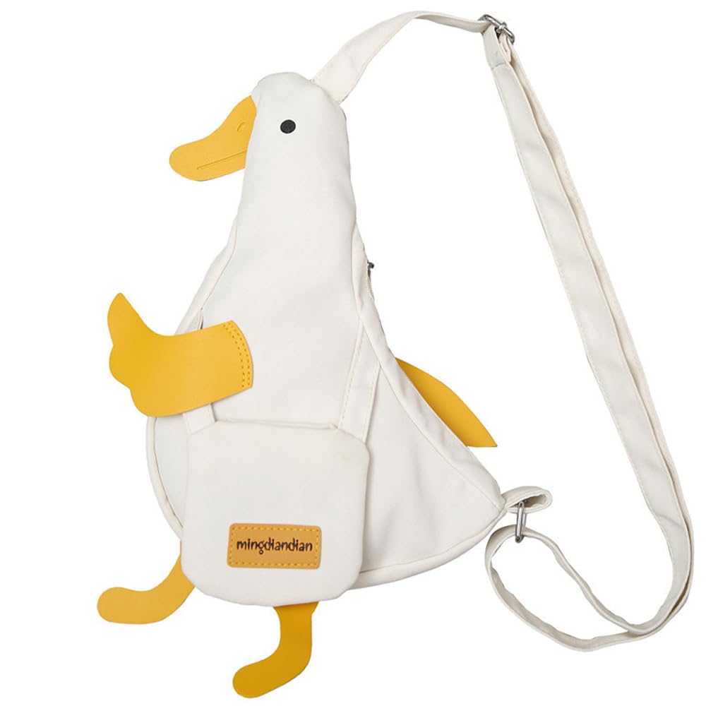 Cute Duck Purse Canvas Messenger Bag Cartoon Chest Wallet Novelty Bag Unisex Funny Shoulder Bag for Girls Women Daily Use ﻿ | Cute Duck, Cartoon,
