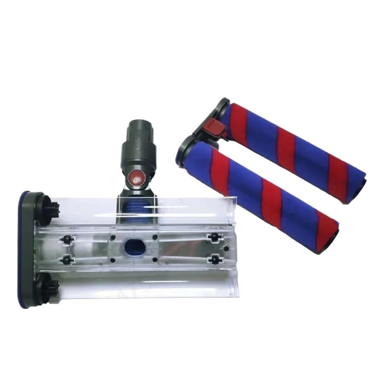 Piezas de herramientas de cabezal de cepillo de piso doble eléctrico, compatibles con Dyson, V7 V8 V10 V11 Aspiradora barredora Accesorios de cepillo de piso con cabezal de rodillo