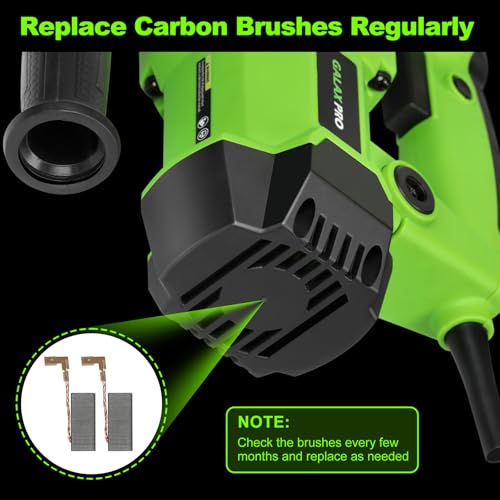Image of GALAX PRO SDS-Plus Rotary Hammer Drill 1500W 0-4000RPM, 4 in 1 Functions | 360 Anti Vibration Auxiliary Handle, Heavy Duty Electric Rotary Hammer Drill with Case,for Metal, Wood, Brick, Plastic