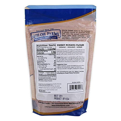 Shiloh Farms Organic Sweet Potato Flour - 12 Ounce Bag - Thumbnail 2