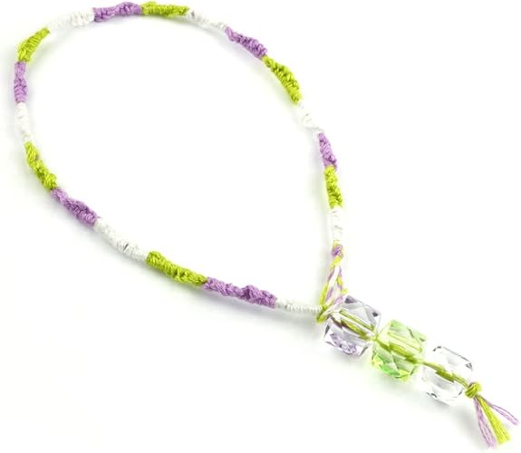 Amazon Atk21 パープル系 ミサンガ ｍｉｓｓａｎｇａ アンクレット レディース お守り ミックスカラー コードアンクレット ラベンダー グリーン ホワイト アンクレット 通販