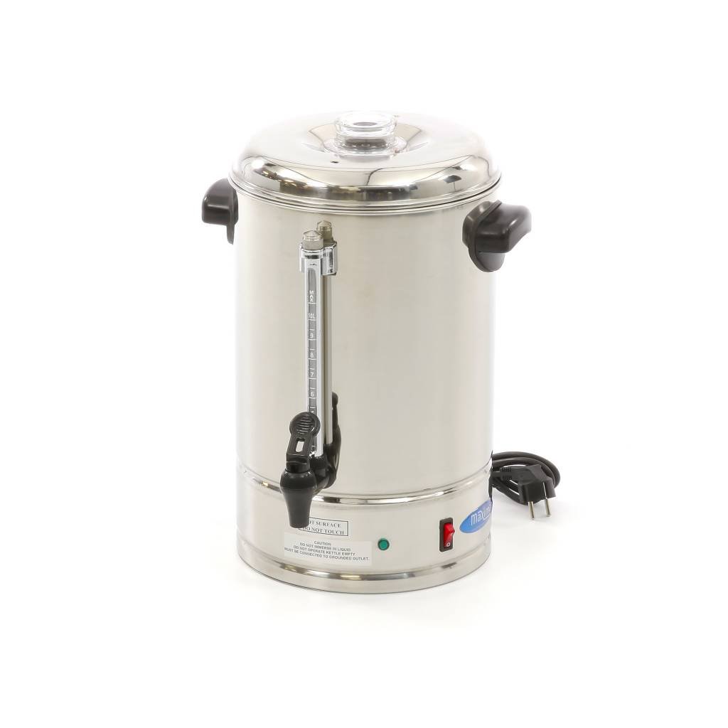 Maxima Cafetière 10L, 80 Tasses, Filtre à Café Amovible en Acier Inoxydable - Professionnel - Cafetière - 10 Litres