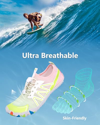 Image of Water Shoes for Women Men Quick-Dry Barefoot Shoes Breathable Aqua Socks for Swim Beach River Pool Lake Hiking Surfing Kayaking