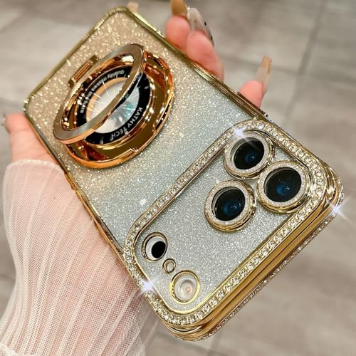 Coque silicone iPhone 11 Pro Max dorée antichoc dotée d'un anneau de maintien