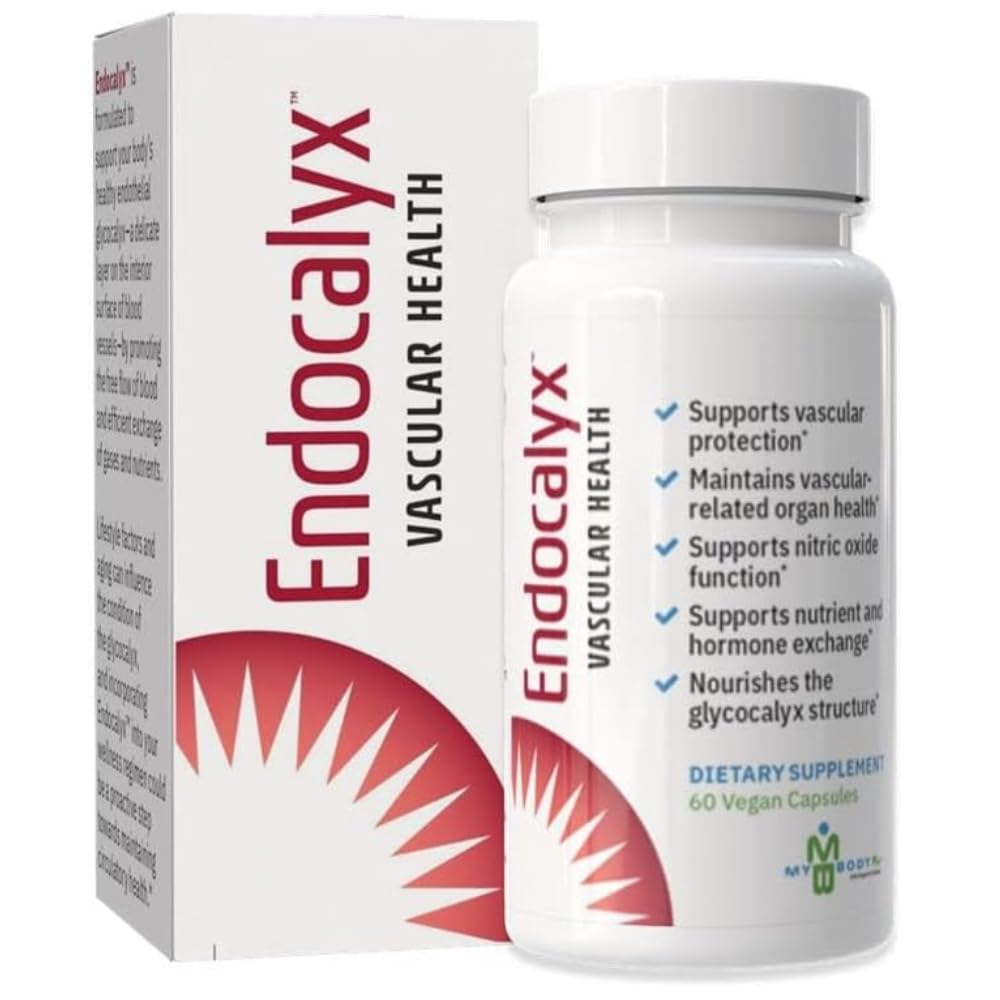 Suplemento Endocalyx MYBODYRX - Apoyo al glicocálix endotelial (60 cápsulas) - Salud vascular y microcirculatoria - Estudiado clínicamente - Patentado - Favorece las funciones del óxido nítrico