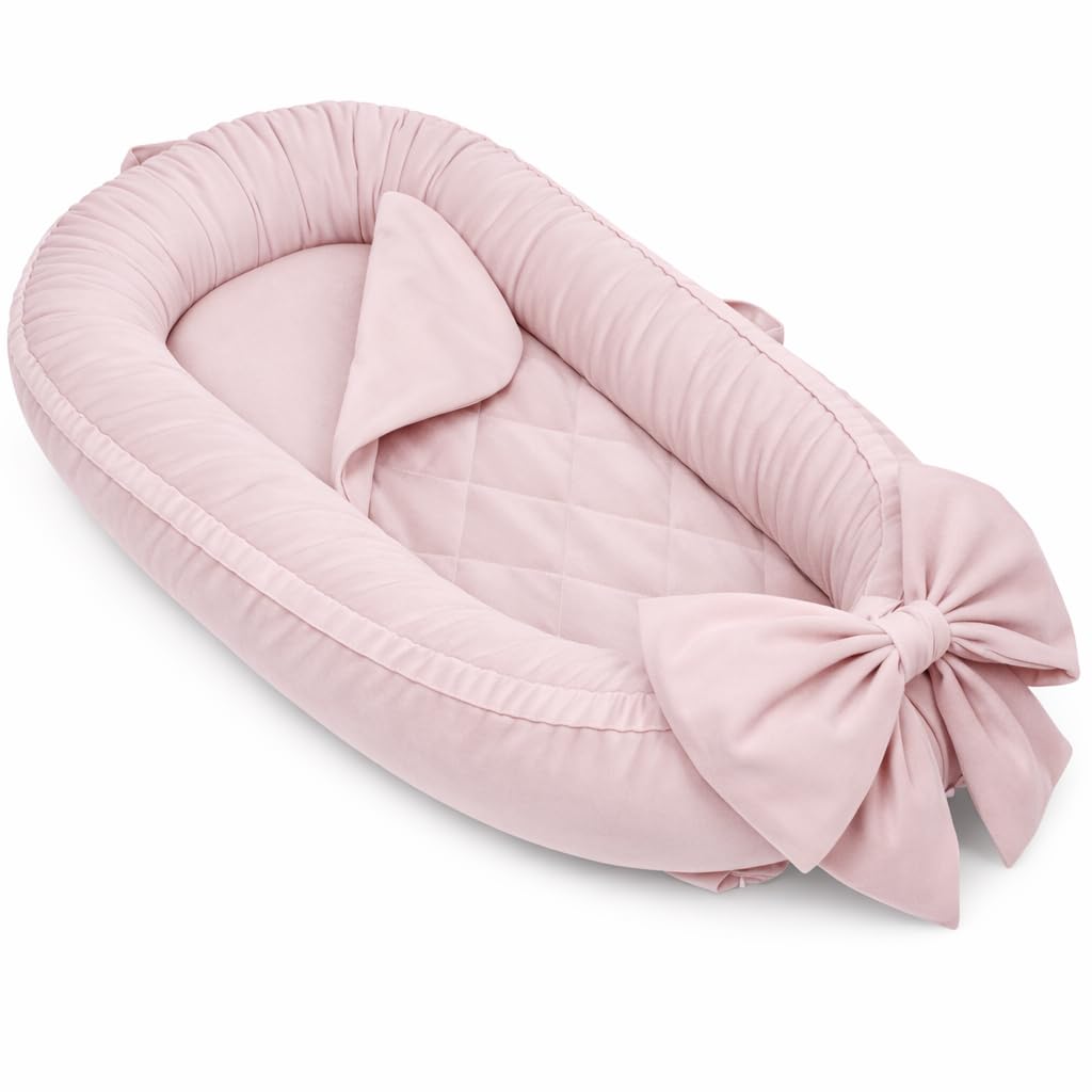 EAQ Baby Nest Pod for Newborn,Baby Sleep Pod Soft Breathable Napping or Traveling for 0-12 Months,Travel & Baby Essentials for Newborn