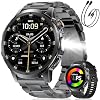Reloj Inteligente Militar para Hombre Recibe/Haz Llamadas, Smartwatch Resistente con Pantalla HD de 1.85'' con Batería de 1000mAh/Linterna/Ritmo Cardíaco/Más de 110 Modos Deportivos, Seguimiento de Fitness Sumergible IP68 para Android iPhone 2